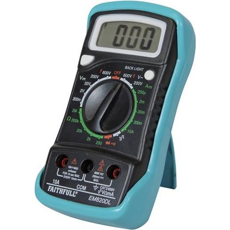 Faithfull EM820DL Multimeter LCD Display FAIDETMULTI (1/3)