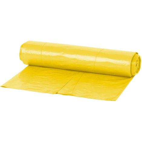 Säcke MagicHome ROLO, 120 Liter, Recycling, gelb, Packung 25 Stk., Classic