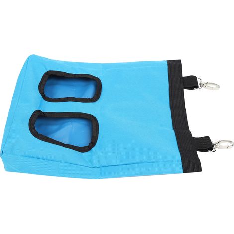 Sac de rangement suspendu pour mangeoires de lapins et autres petits animaux - Bleu - 25 x 30 cm (1/5)