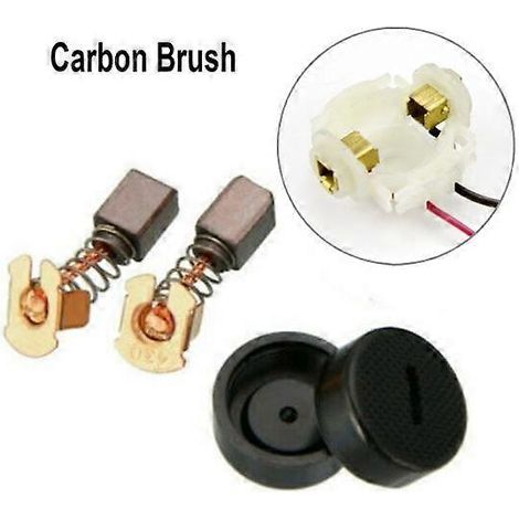 jeu de balais de carbone compacts, bonne dureté, durables et résistants à l'abrasion CB430, kit de capuchons de balais Makita BGA450/BGA452/DGA452( ) (1/4)
