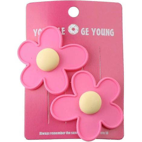 Barrette à fleurs, pince à cheveux en acrylique, cadeau pour petite fille (1/5)