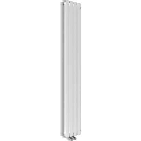 Design Röhrenheizkörper Heizkörper Paneelheizkörper Wandheizung Weiß 1800x236mm Doppellagig Vertikal (1/5)