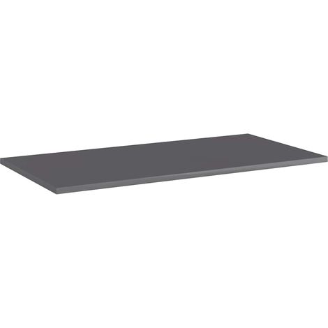 Maison Exclusive - Ripiani per Libreria 8pz Grigio Lucido 80x40x1,5cm Multistrato (1/5)
