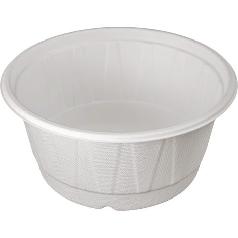 Fruchtfleischschale 1000 ml, Durchmesser 165 mm, Höhe 78 mm, weiß, 50 Stück