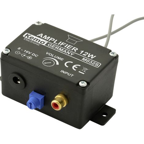 Kemo M032S Mono-Verstärker Baustein 6 V/DC, 9 V/DC, 12 V/DC, 16 V/DC 12 W 4 Ω