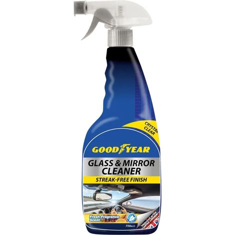 Goodyear Car Glass & Mirror Streak Free Finish Cleaning Clearer Spray 750ml (1/2)