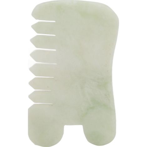 Peigne de Massage Jadestone pour Détente du Cuir Chevelu et Soulagement des Tensions - Outil Gua Sha Ergonomique (1/5)
