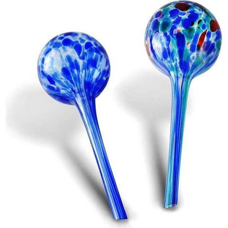 Ampoules d'arrosage automatique - Luxe - Lot de 2 - Bleues - Plantes d'intérieur - Hydro Globe (1/4)