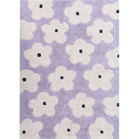 Kinderteppich MOKHVA Hellviolett 140 x 200 cm Baumwolle