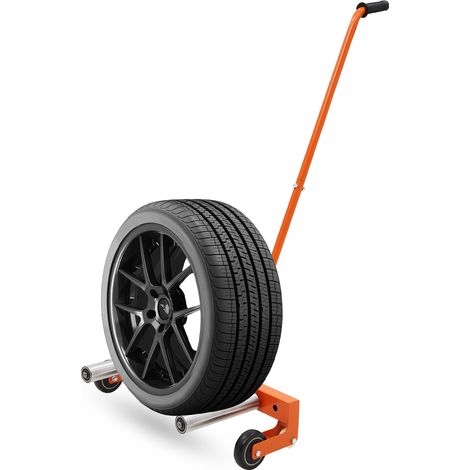 Chariot de déplacement pour pneus et roues - Capacité 150 kg - Roues pivotantes 360° - Outil de levage réglable - Pour voiture, camion, remorque - Idéal atelier, garage, réparation automobile - Réglab (1/5)