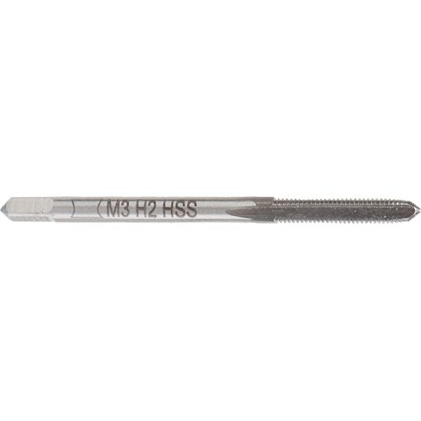 10 W6542 HSS-Maschinengewindebohrer mit Doppelkegel und gerader Nut M3 (1/5)