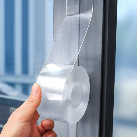 CCYKXA  Sealing Tape for Doors and Windows, 5cm x 10m, Weatherproof, Transparent, Self-Adhesive, Winter Window Seal Strip, Windproof, Dustproof, Cold Air (1/5)