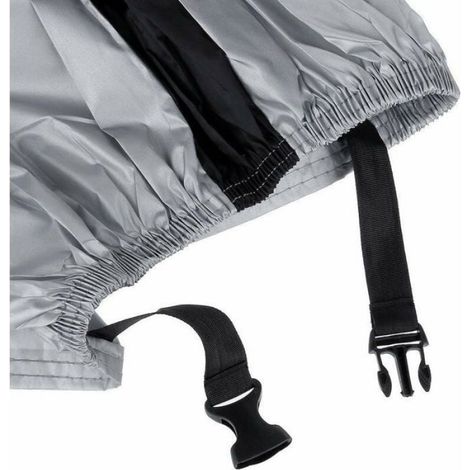Housse vélo extérieure 2 vélos 200x75x110cm Polyester Imperméable Pluie Soleil Route/VTT (1/4)