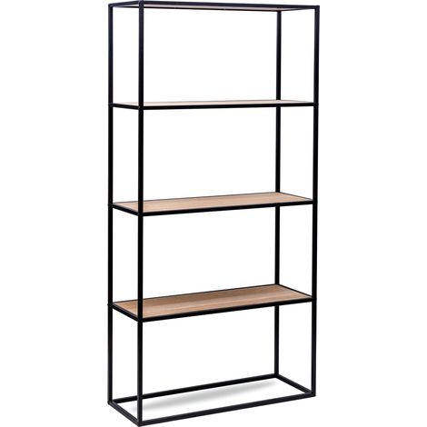 Nordlys - Etagere Bibliotheque Industriel Rangement de 4 Niveaux (1/5)