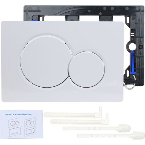 Geberit Sigma 30 WC-Betätigungsplatten (Paar) – Robuster Kunststoff – Werkzeuglose Montage – Elegantes, minimalistisches Design SIGMA01 (1/5)