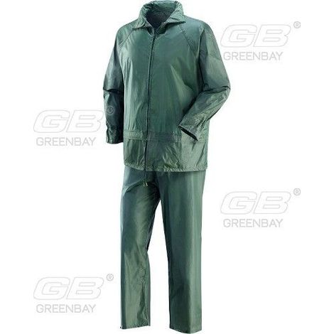Giacca + pantalone impermeabile nylondry niagara verde xl (1/2)