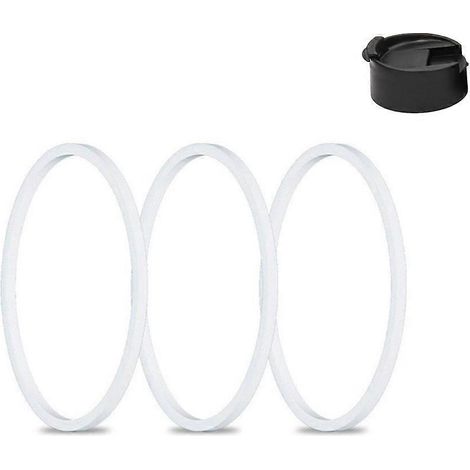 Lot de 3 joints toriques en silicone pour couvercle de bouteille isotherme HYD0. Joints de rechange pour bouchon de bouteille isotherme.