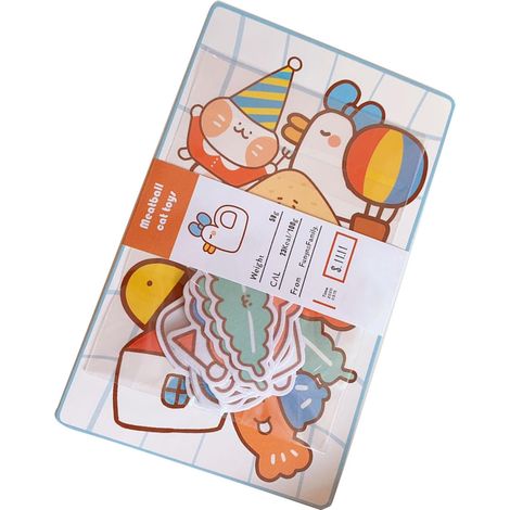 Autocollants amusants style dessin animé, sûrs, mignons et transparents, pour téléphone, bouteille, livre ou chat. (1/3)