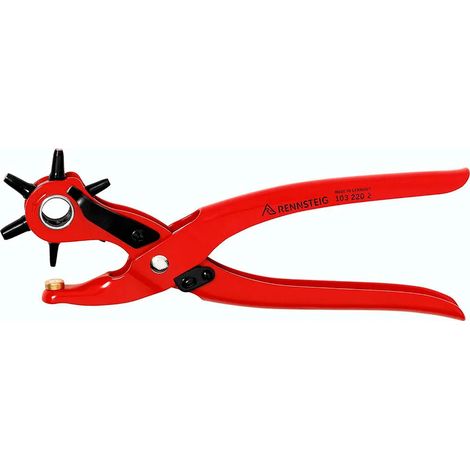 Pinza rennsteig eyelet pliers 240 mm 6 punzoni intercambiabili