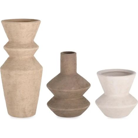 Set de 3 jarrones decorativos Rudig en diferentes alturas 10,5-23,5 cm (1/3)