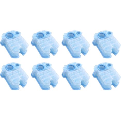Nettoyer et renouveler les cartouches de recharge CCR Compatible avec la solution de nettoyage de rasoir de remplacement Braun pour le système de nettoyage Clean Charge (8-PACK) (1/4)