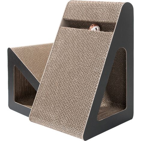 Cat Scratching board with tunnel hole and toy ball Scratcher (1/4)