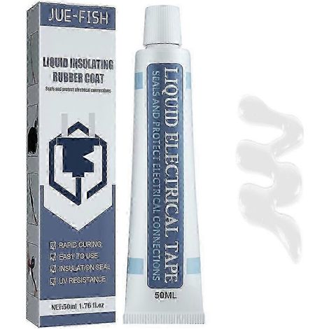Ruban isolant liquide, 1 pièce de 50 ml, adhésif blanc étanche haute température pour circuit imprimé (1/4)