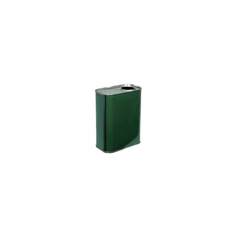 LATTINA PER OLIO RETTANGOLARE VERDE LT.1- - lt.1 - cm.10,5x7x17,5h. (bancale pz.896) - 32 pezzi