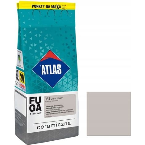 ATLAS Keramikfugenmörtel Hellgrau 034 5 kg