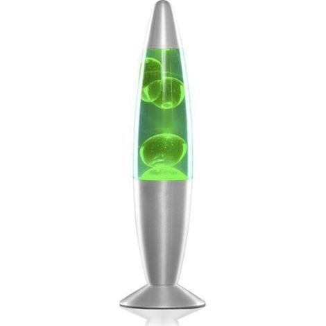 Lampe à lave - STRAßE TECH - Magma Vintage - Vert - 34 cm - Ampoule R39 25W