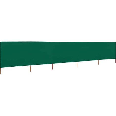 Paravent 5 panneaux Tissu 600 x 80 cm Vert