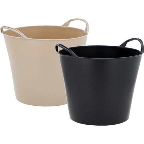 Capazo para vendimia 42 lt Ø 43x30 cm Crema
