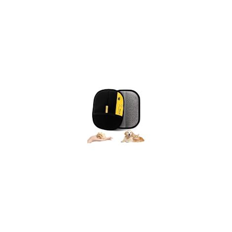 Lot de 2 gants anti-poils double face pour animaux - gants statiques et réutilisables pour un soin efficace des chats et des chiens (1/5)