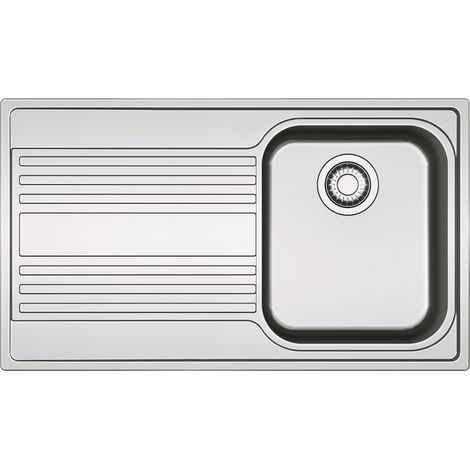 Franke RPX 611-86. Tipo di lavello: Lavello ad incasso, Forma del lavandino: Rettangolare, Materiale del lavandino: Acciaio inox. Larghezza: 860 mm, Profondità: 500 mm, Larghezza del... - 101.0358.045 (1/2)