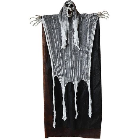 Halloween-Hängedekoration: Sensenmann, gruselige Hängefigur, Skelett-Sensenmann, Halloween-Dekoration für Spukhäuser (1/5)