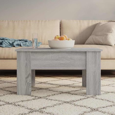 vidaXL Mesa de centro madera de ingeniería gris Sonoma 79x49x41 cm (1/5)