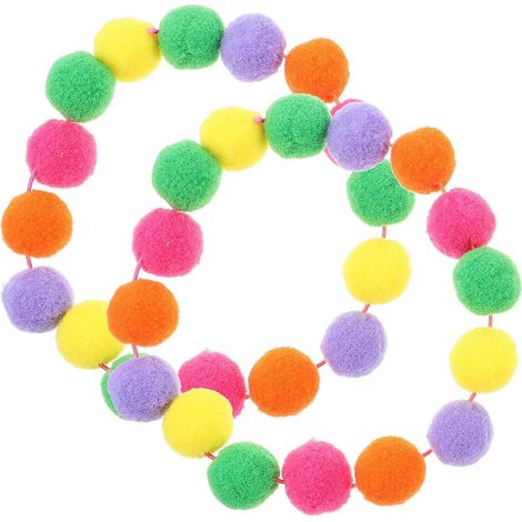Colliers colorés pour animaux de compagnie, motif balle en peluche, pour chats, lot de 4 colliers élastiques (1/5)