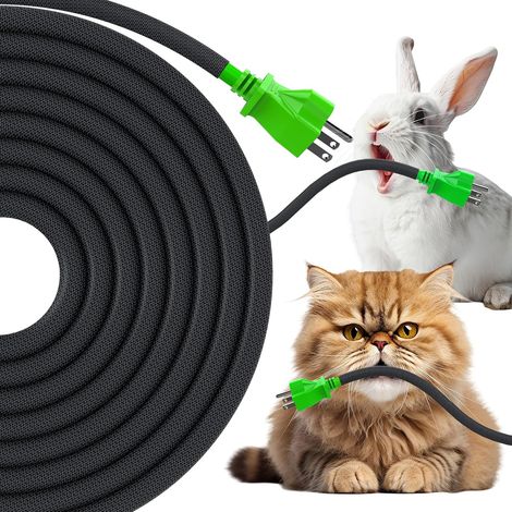 Manchon de Câble Auto-Enroulant, 8mm, 7,6 Mètres, Noir, Protège Câbles Animaux Domestiques (1/5)