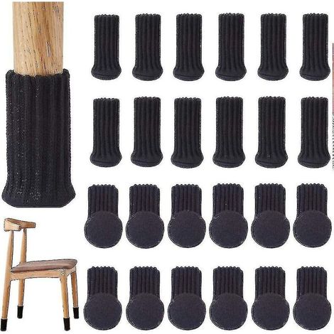 Packung mit 24 Hochstuhlsocken, elastisch, rutschfest und schwarz. (1/5)