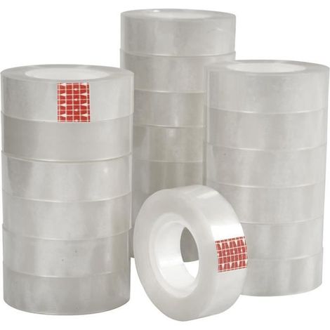 Bande adhésive transparente pour bureau. Ensemble de 20 rouleaux. réf 24604