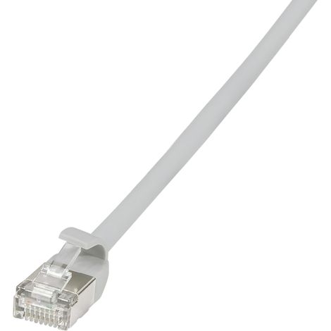 LOGILINK Câble de raccordement SlimLine Ultraflex CAT.6A U/FTP gris 5 m