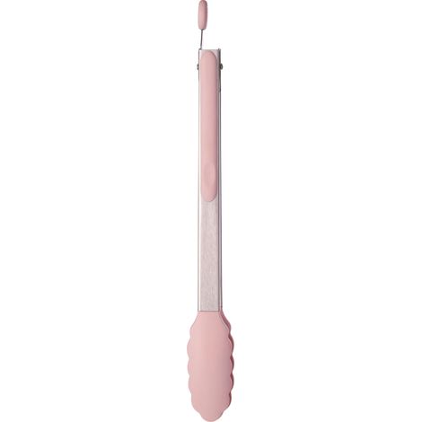 Interiors By Premier Light Pink Silicone Tongs,Stainless Steel Tong With Silicone Tips,Perfect for Grilling, & Food Handling (1/3)