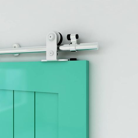 182CM/6FT Sliding Door Hardware Kit Sliding Door Rail Stainless Steel (1/4)