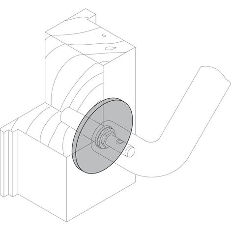 HEWI Abdeckscheibe Edelstahl, ø70x4,5mm, matt-schliff