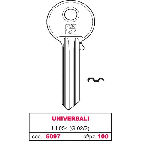 Silca CHIAVE ASC UL054 (G.VAC 2) UNIVERSALE 100.00 pz