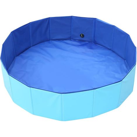 Bassin Pliaable - PVC Épais 0,5 mm + Plaque PP Rigide - Pour Chiens Grands Taille 60 x 20 cm - 1 Pièce (1/5)