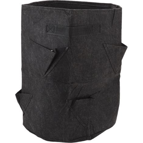 Sac de culture pour fraises 8 trous, réutilisable et respirant, idéal pour jardinage polyvalent. (1/5)