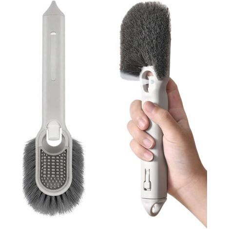 1 brosse à vaisselle avec distributeur de liquide vaisselle Bâtonnet de nettoyage multifonction pour la vaisselle - Outil de nettoyage pour la cuisine. la salle de bain. la douche. le réfrigérateur e (1/5)
