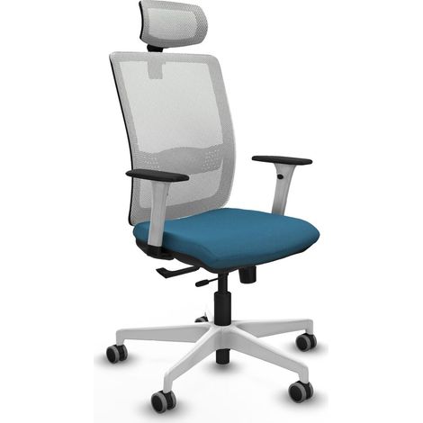 Sedia da Ufficio Piqueras y Crespo 1B026G2 Bianco Verde petrolio (1/5)