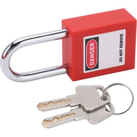 Ensemble de verrouillage de la fiche d'alimentation informatique antivol Petite boîte de verrouillage + cadenas de 38 mm (1/4)